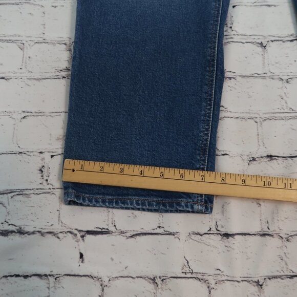 J Crew 90s Classic Straight Fit Denim Jeans in Hanger‎ Wash Size 32x28, BK659 - Picture 11 of 14